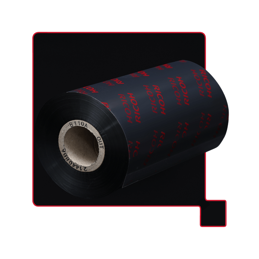 Đặc tính của Wax Resin B110A mực in mã vạch được phát triển bởi Ricoh