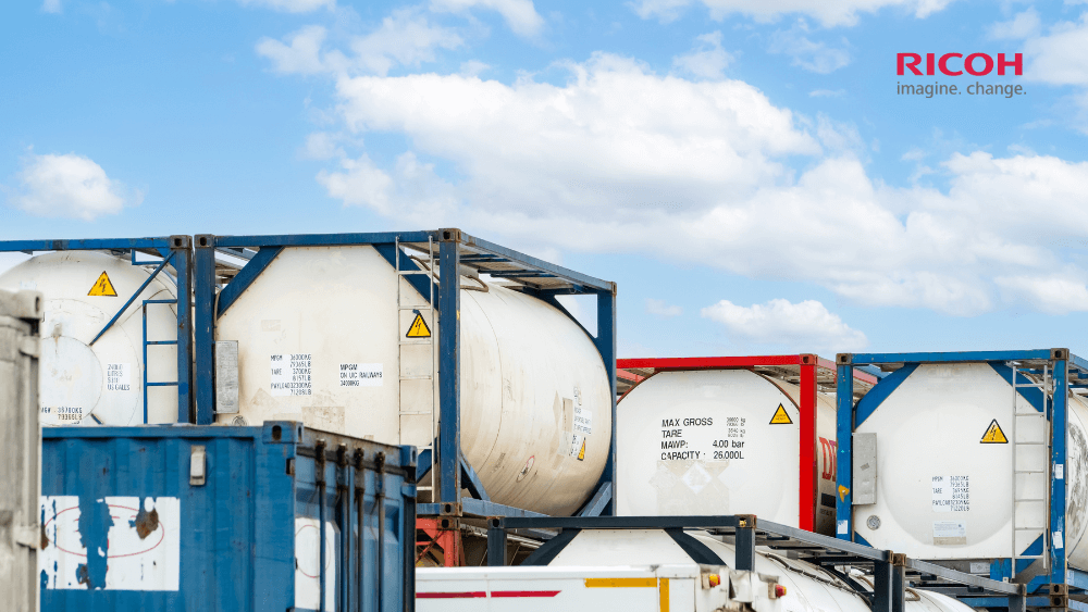 TTR Resin B110CU and RFR labels are one of the most suitable solutions for outdoor warehouse, chemical drum