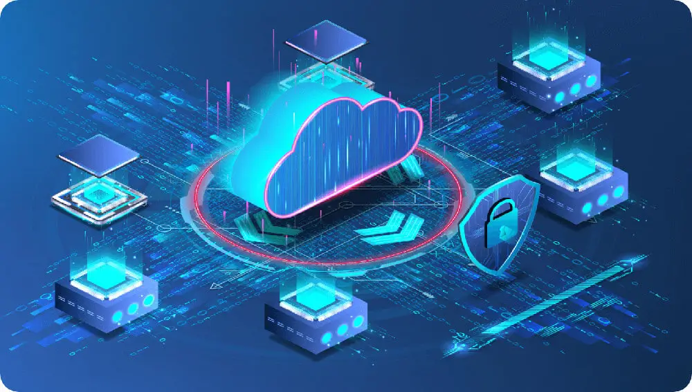 Abstract Cloud and IT Infrastructure art