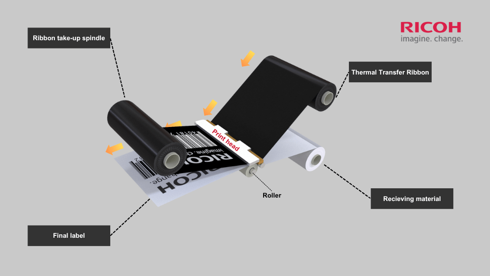 How thermal transfer ribbon works