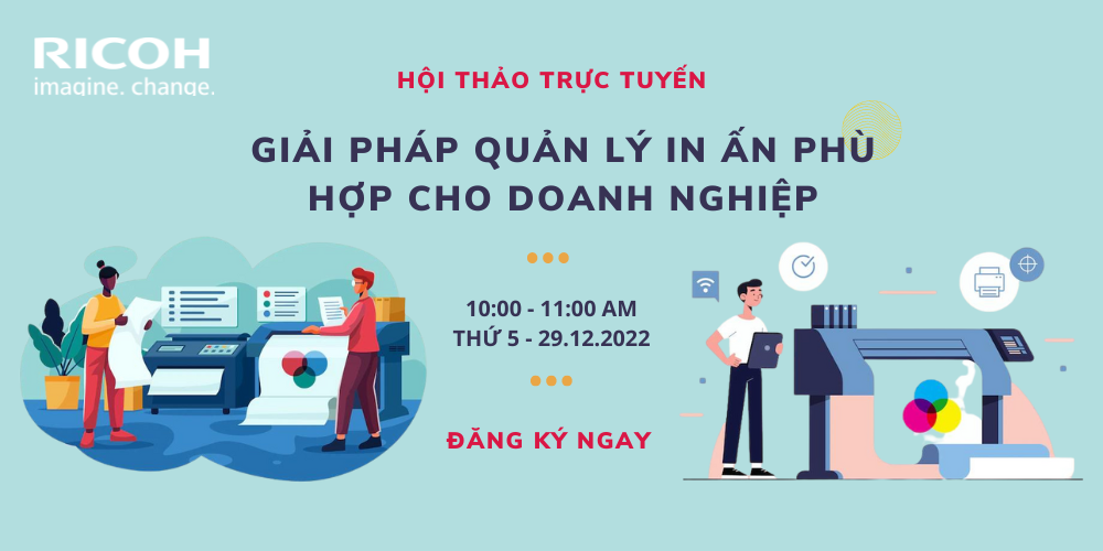 Banner advertising event called Best Printing Management Solution for Business